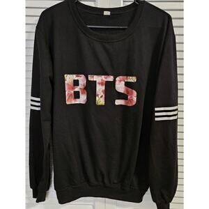 BTS #93 SUGA Women Size Medium Shirt Long Sleeve Black Athletic Style KPOP